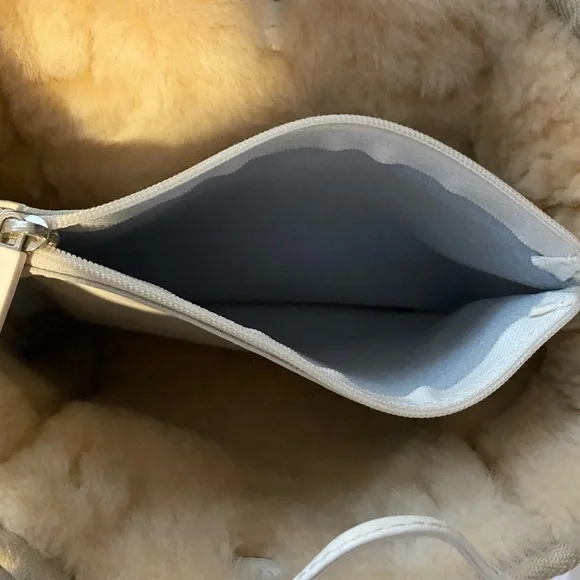 UGG Tan and Cream/White Women's Shearling-Sheepskin Mini Bag - Picture 11 of 16